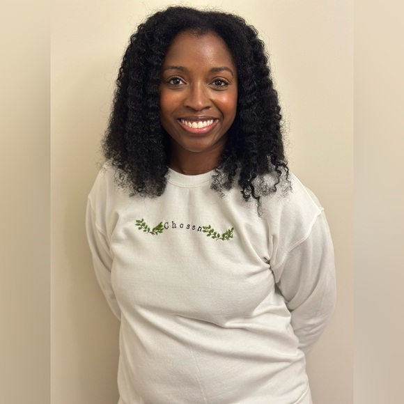 Homemade Hand Embroidery Sweatshirt - Picture 2 of 2